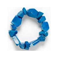 Pulsera Irregular Howlita Azul (Elastica)