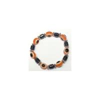 Pulsera Simil Cristal Ojo Turco Naranja (Contra Mal de Ojo) ...