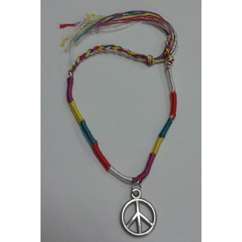 PULSERA Hilo Simbolo Paz