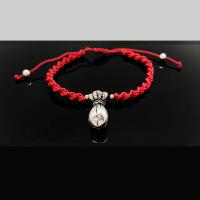 Pulsera Hilo Roja Trenzado Bolsa Dinero (Ajustable)