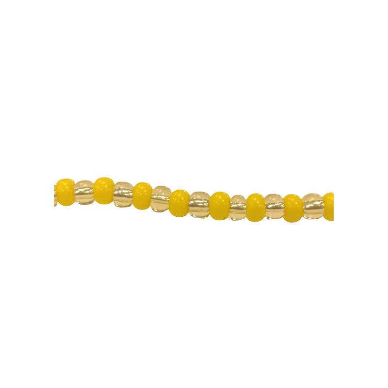 Collar Santeria Ochun 1 x 1 (Amar- Amar.Cr) (1 V) Premium (110 cm)