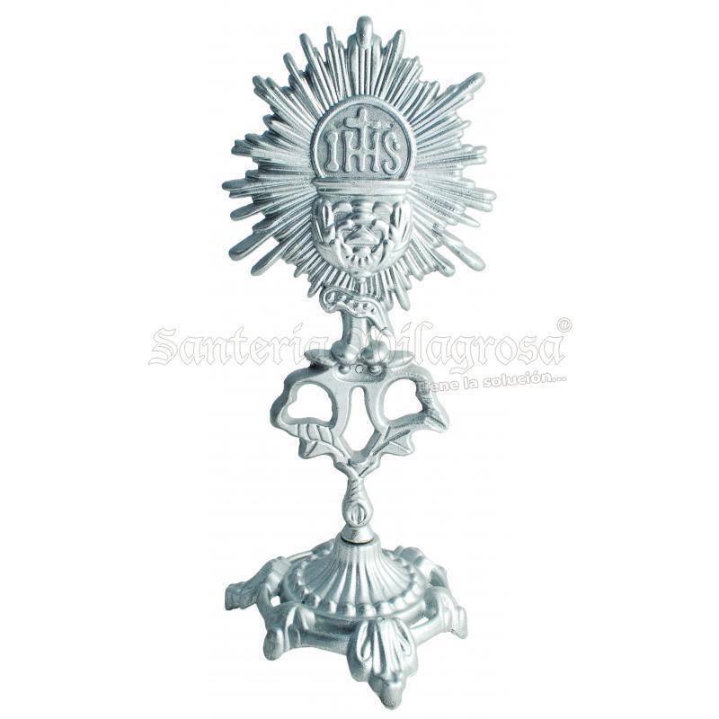Sant. Santisimo Metal 29 x 12 cm (Baño Plateado)