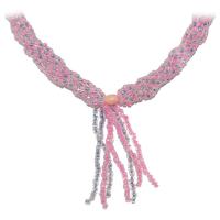 Collar Santeria Mazo Obba (Simple) (Morado-Rosa Cristal)  (1...