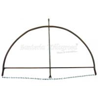Sant. Ochosi metal gigante 39 x 30 cm (oxido)