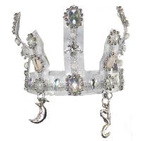 Sant. Corona Obatala Metal Decorada c/ Herram. grande 23 x 2...