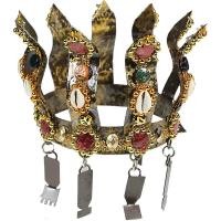 Sant. Corona Oya Metal Decorada c/ Herram. grande 23 x 20 cm