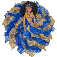 Muñeca Orisha Yemanja Dorada  70 cm (Dos Aguas) (Vestido + ...