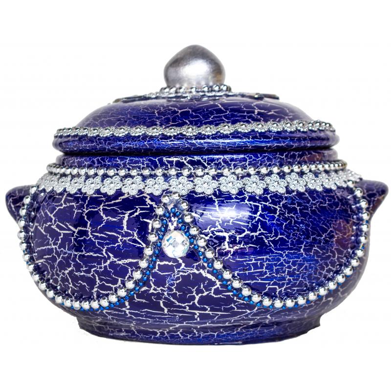Sopera Ceramica Decorada Pellizco 28 x 22 cm Azul (Yemanja)