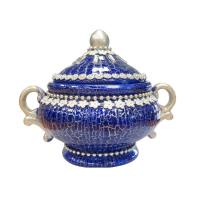 Sopera Ceramica Decorada con Asas 25 x 19 cm Azul (Yemanja)