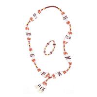 Sopera Ceramica Eleggua 43 x 26 cm (Motivos Caras y Cauries)