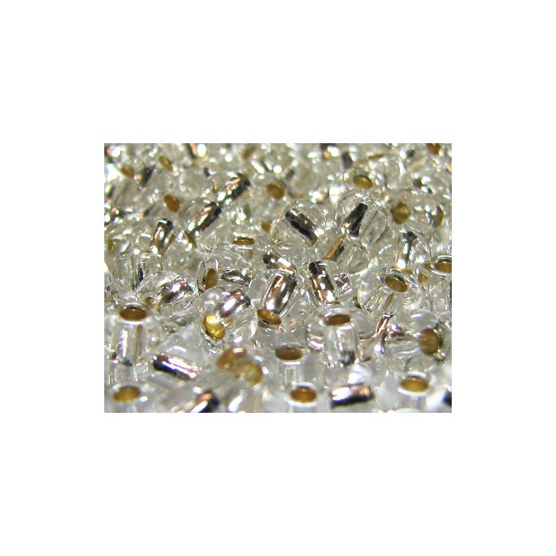 Cuenta Blanca Plata Cristal 100 g (6/0-78102) (5/0-78102) Premium