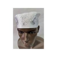 Gorro Santero Tiembla Tierra 54 cm Elastico (Blanco )(Dibujo...