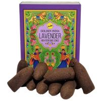 Cono reflujo Golden Indian Lavender-Lavanda (10 conos-37g) (...