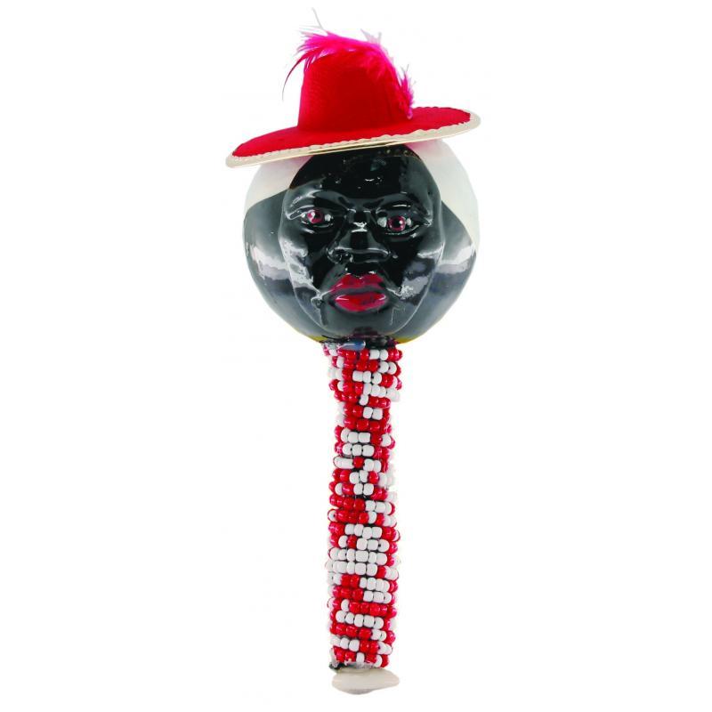 Maraca Chango Cara con Sombrero 20 cm (Base con Ctas.) (Unidad)