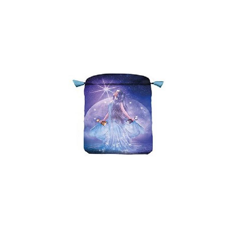 Bolsa Tarot Thelema - Seda 23 x 16 cm (azul)