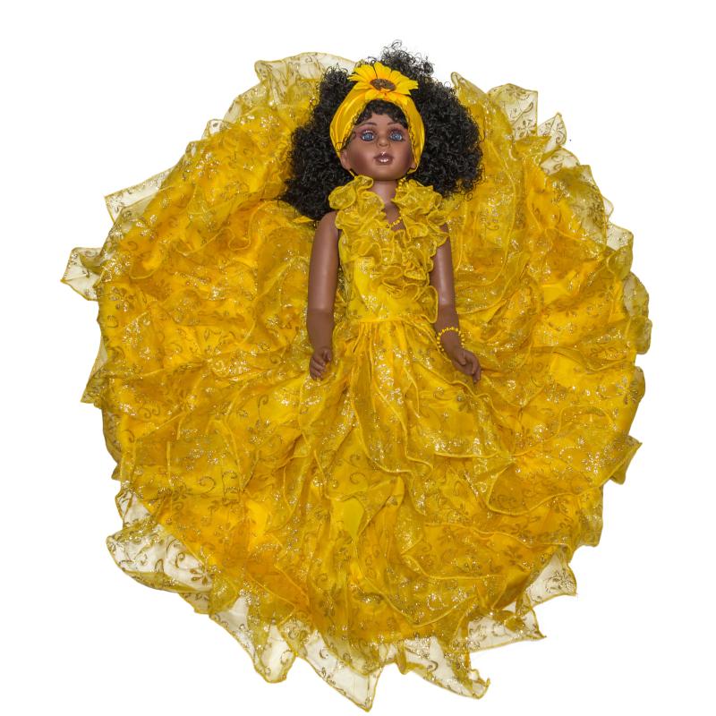 Muñeca Orisha Ochun 70 cm (Vestido +  Accesorios)