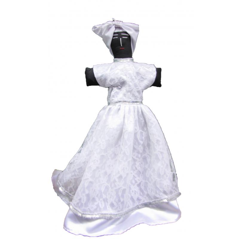 Muñeca Tela Obatala con Vestido 55 x 18 cm (Origen Cuba)(HAS)