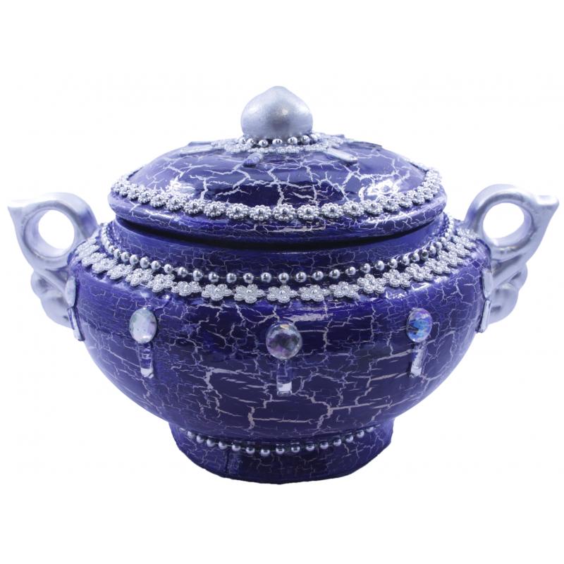 Sopera Ceramica Decorada con Asas 33 x 23 cm Azul (Yemanja)