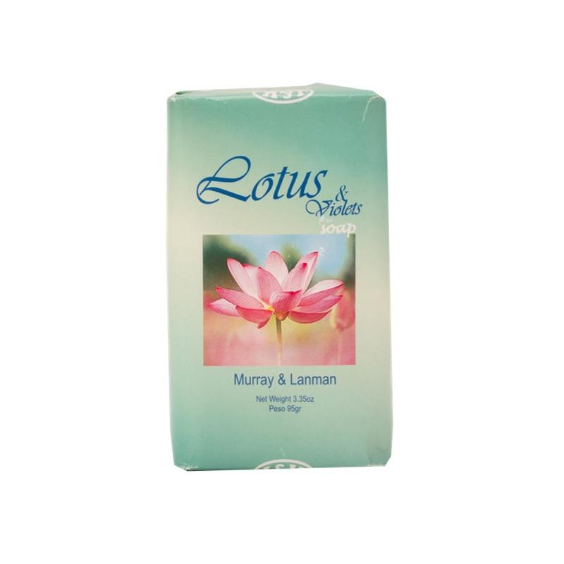 Jabon Flor de Loto y Violetas (Lotus & Violets) Murray & Lanman (95 gr. 3.3 Oz) (Lote: 10600025)