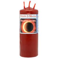 VELON 3 Mechas Eclipse de Sol (Rojo) 15 x 5.5 cm (2 Colores)
