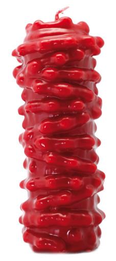 Vela Forma Mil Nudos 17 cm (Rojo) (Blister)