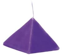 Vela Forma Piramide Pequeña 6 cm (Morado)