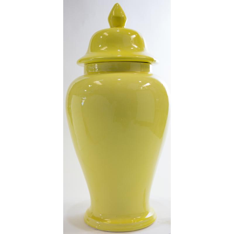 Tibor Ceramica 50 x 25 cm Amarillo (Ochun)(producto Artesanal  puede tener irregularidades en color