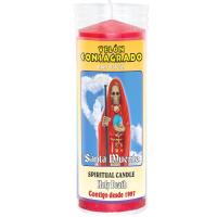 VELON CONSAGRADO Santa Muerte (Rojo) 15 x 5.5 cm