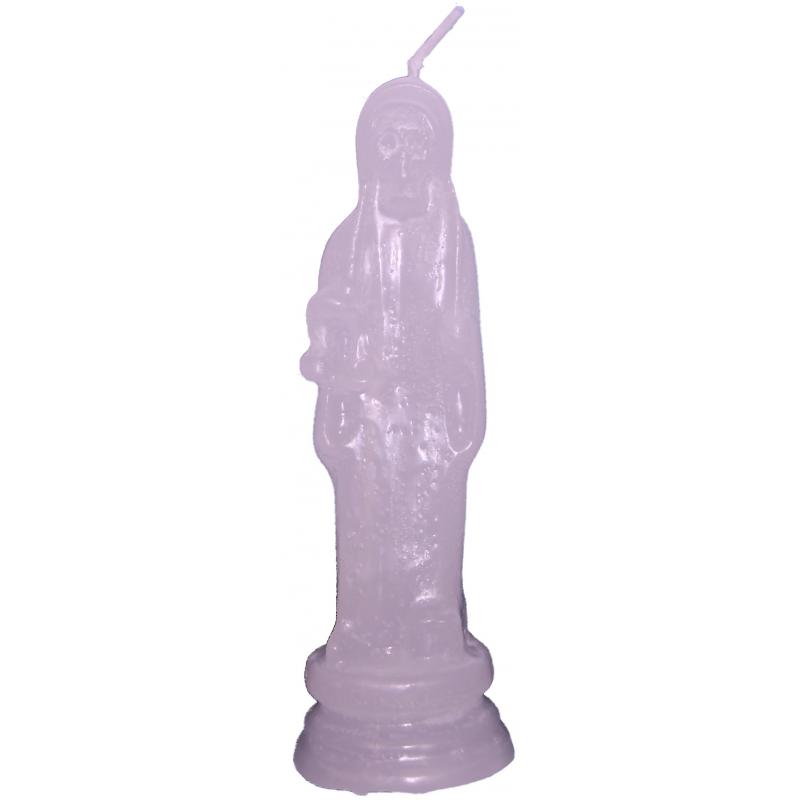 Vela Forma Santa Muerte Pequeño 13 cm (Blanca)