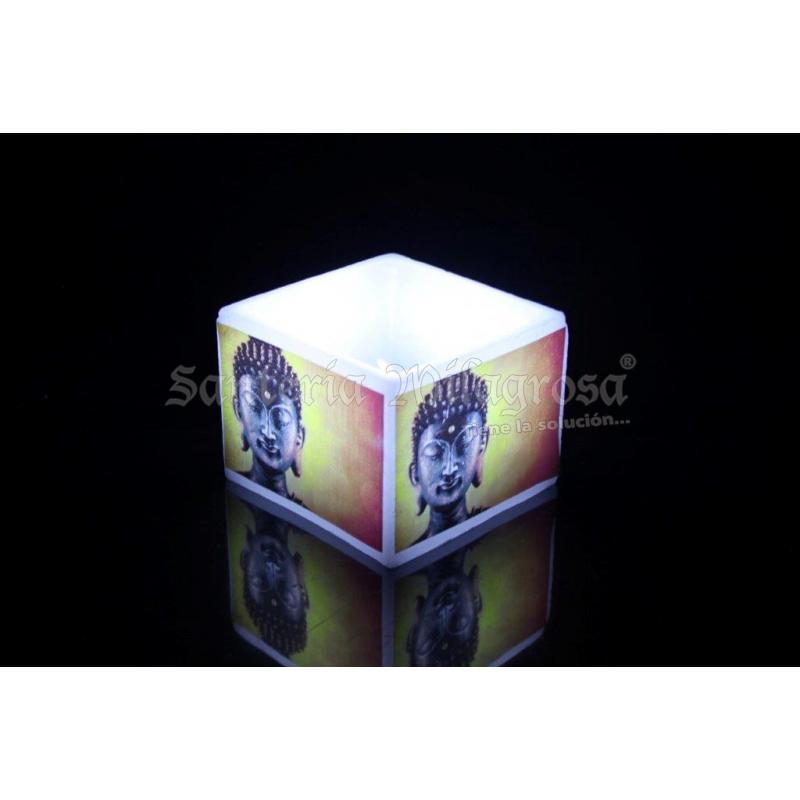 VELON FANAL Buda F. Amarillo 10 x 7 cm (Incluye Vela de Noche) (HAS)