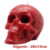 Vela Forma Craneo Gigante 13 cm (Rojo) *