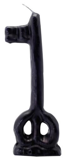 Vela Forma Llave 16 cm (Negro)