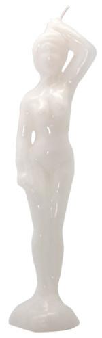 Vela Forma Mujer 23 cm (Blanco)