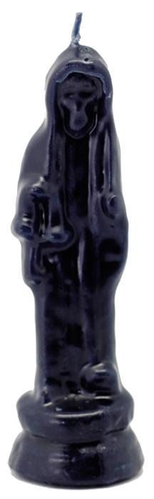 Vela Forma Santa Muerte Pequeño 13 cm (Negro)