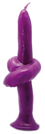 Vela Forma Nudo 20 cm (Morado)