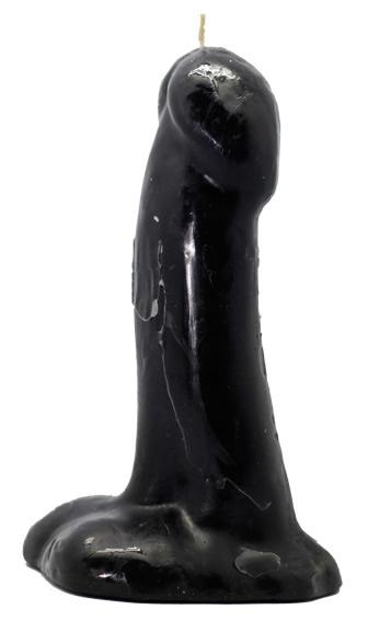 Vela Forma Pene 16 cm (Negro)