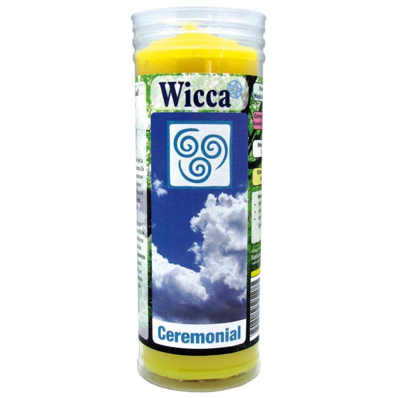 Velon Wicca Ceremonial Elemento Aire (amarillo) 15 x 5.5 cm (Con Tubo Protector)