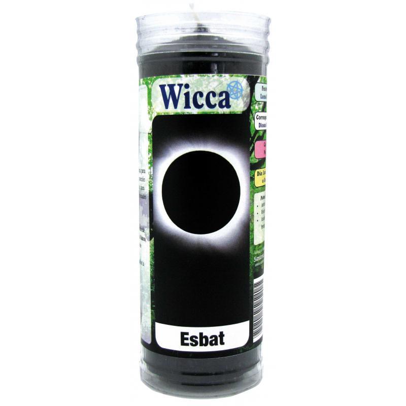 Velon Wicca Esbat Luna Negra 15 x 5.5 cm (Con Tubo Protector)