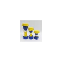 Set 3 Tambores Bata Ochosi (6 a 10 cm) (amarillo y azul)