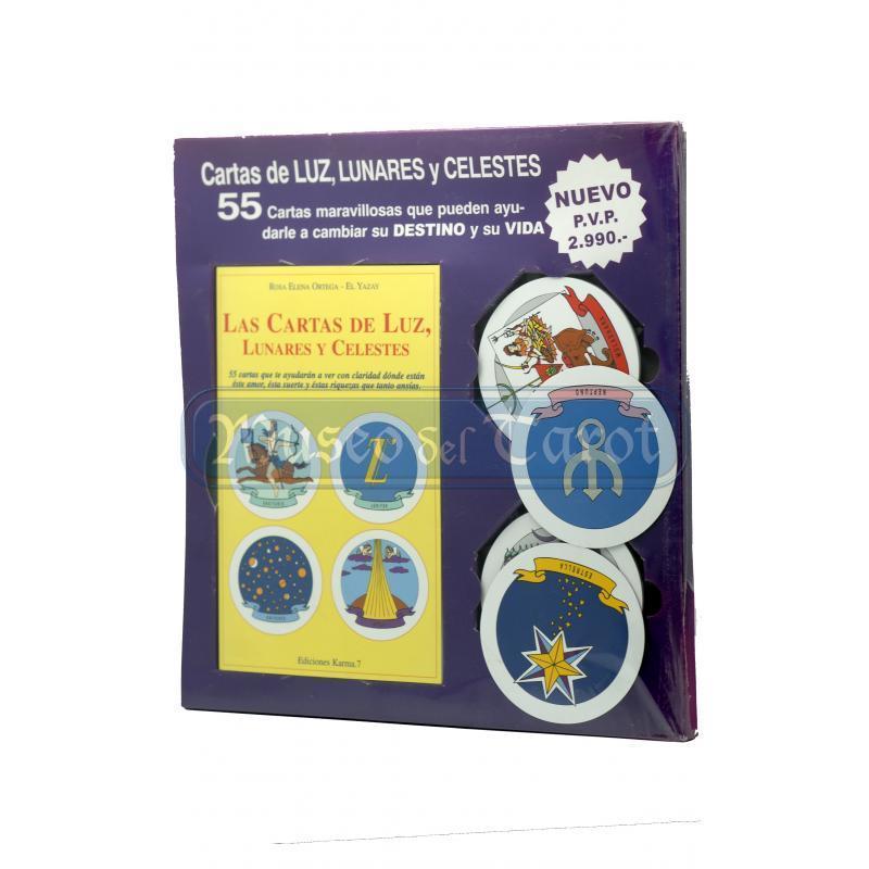 Tarot Luz, Lunares y Celestes (Cartas...) (Set - Libro + 55 Cartas Circulares) (K7)