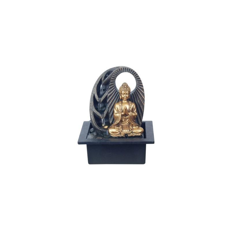 Fuente Resina Buda 26 x 21 x 18 cm.