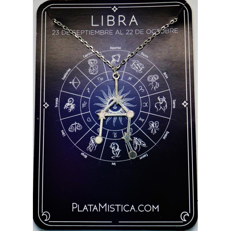 Gargantilla constelación Libra - plata 925