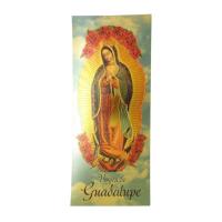 Lamina Virgen Guadalupe (Lupita) dorado 15,5 x 6,5 cm