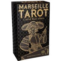 Tarot Marseille Gold & Black Edition - Marianne Costa (78 Ca...