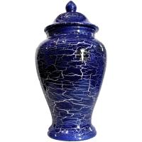 TIBOR Ceramica Yemanja 50 x 24 cm aprox. (Azul vetas platead...