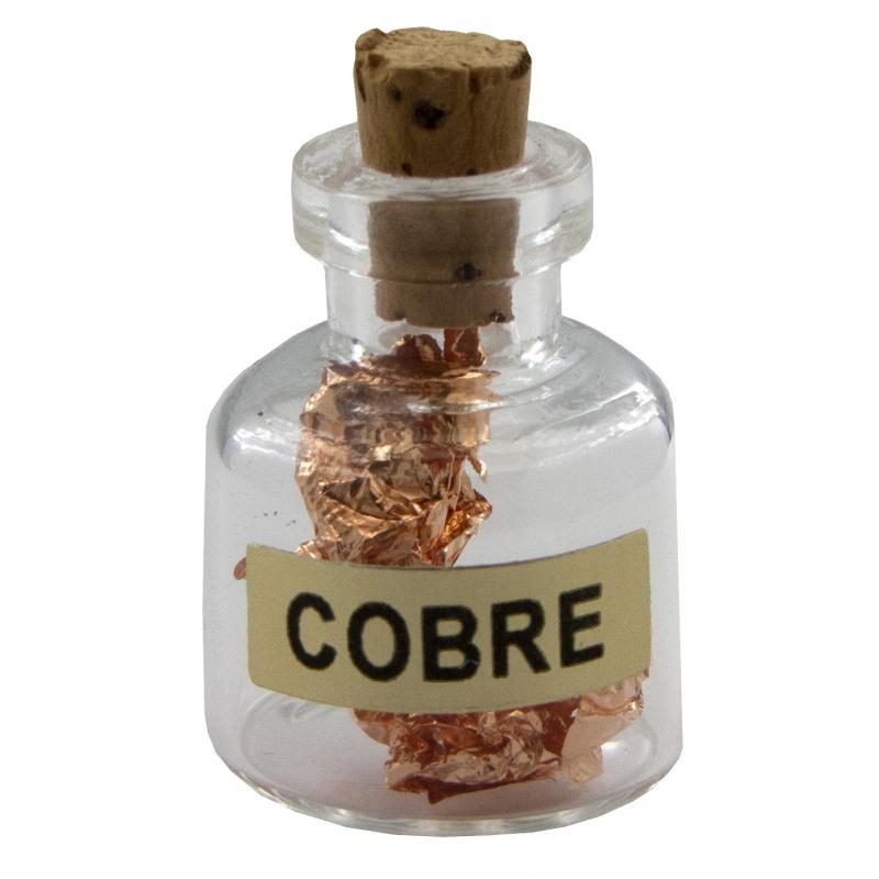 Amuleto Botella con Lamina de Cobre