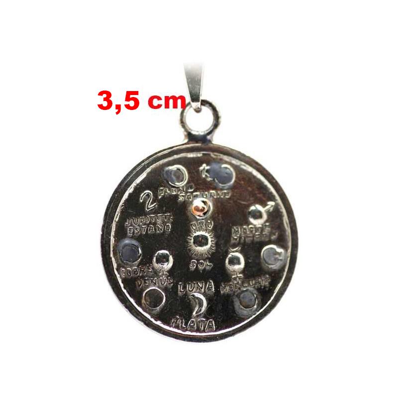 Amuleto Astrologico 7 Metales con Tetragramaton 3.5 cm (Talisman Protector)