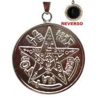 Amuleto Tetragramaton con Obsidiana Zodiacal 2.5 cm (Talisma...
