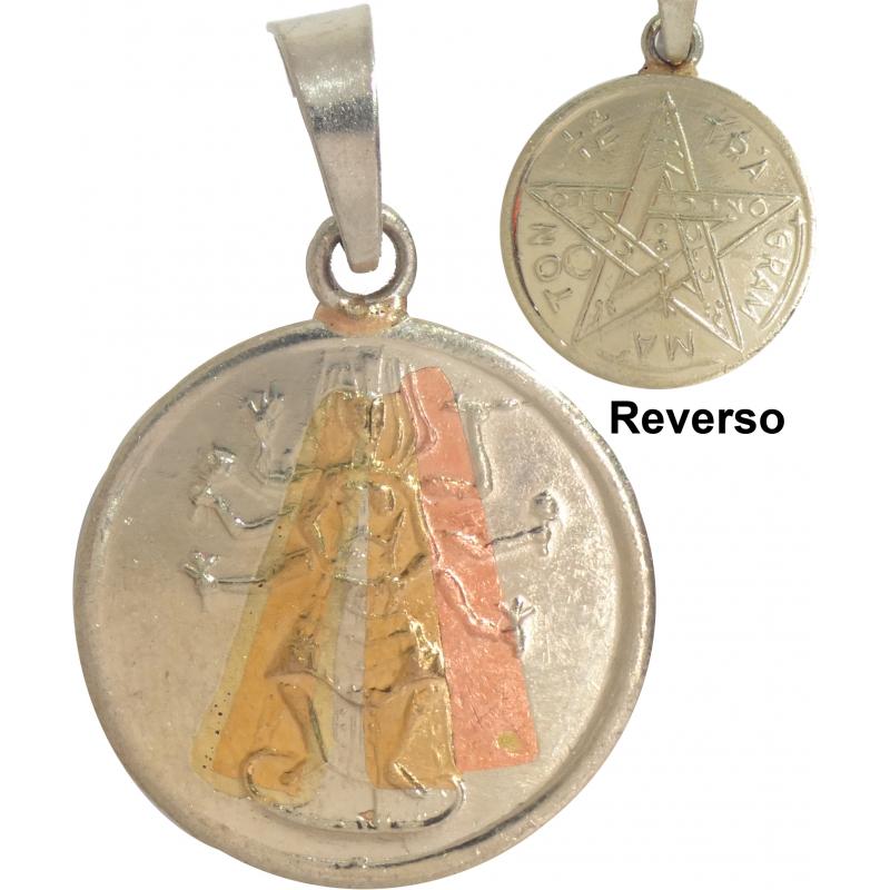 Amuleto Shiva con Tetragramaton 3 Metales 2.5 cm (has)