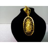 Amuleto Guadalupe o Lupita Calada Dorada 6 cm
